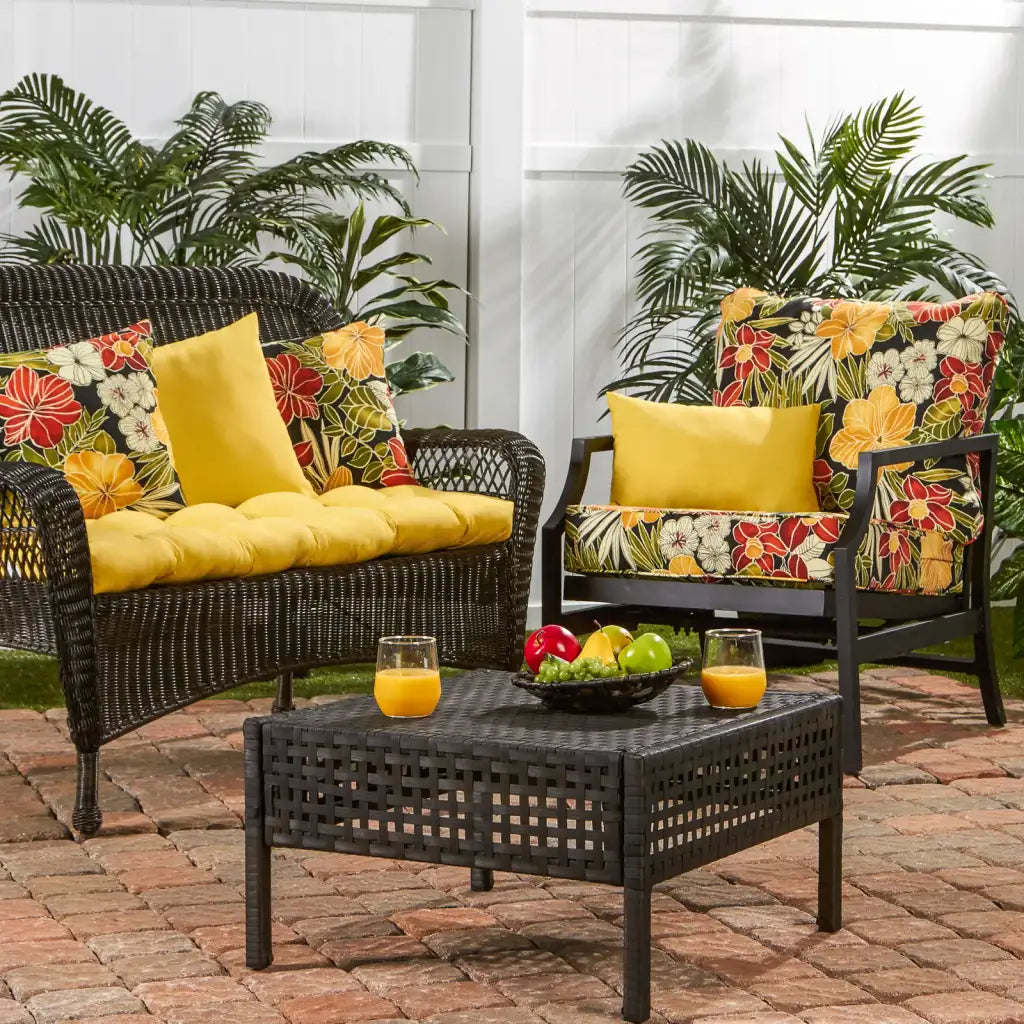 Outdoor Swing and Bench Cushion, 44 x 17 Inches, Fully Reversible