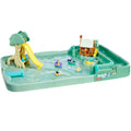 Outdoor Water Table with a Log Ride Tower and Folding Design for Imaginative Splash Play Together