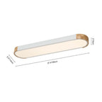 Oval Flush Mount LED Ceiling Light