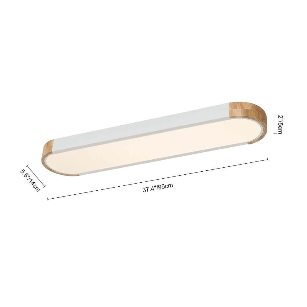 Oval Flush Mount LED Ceiling Light
