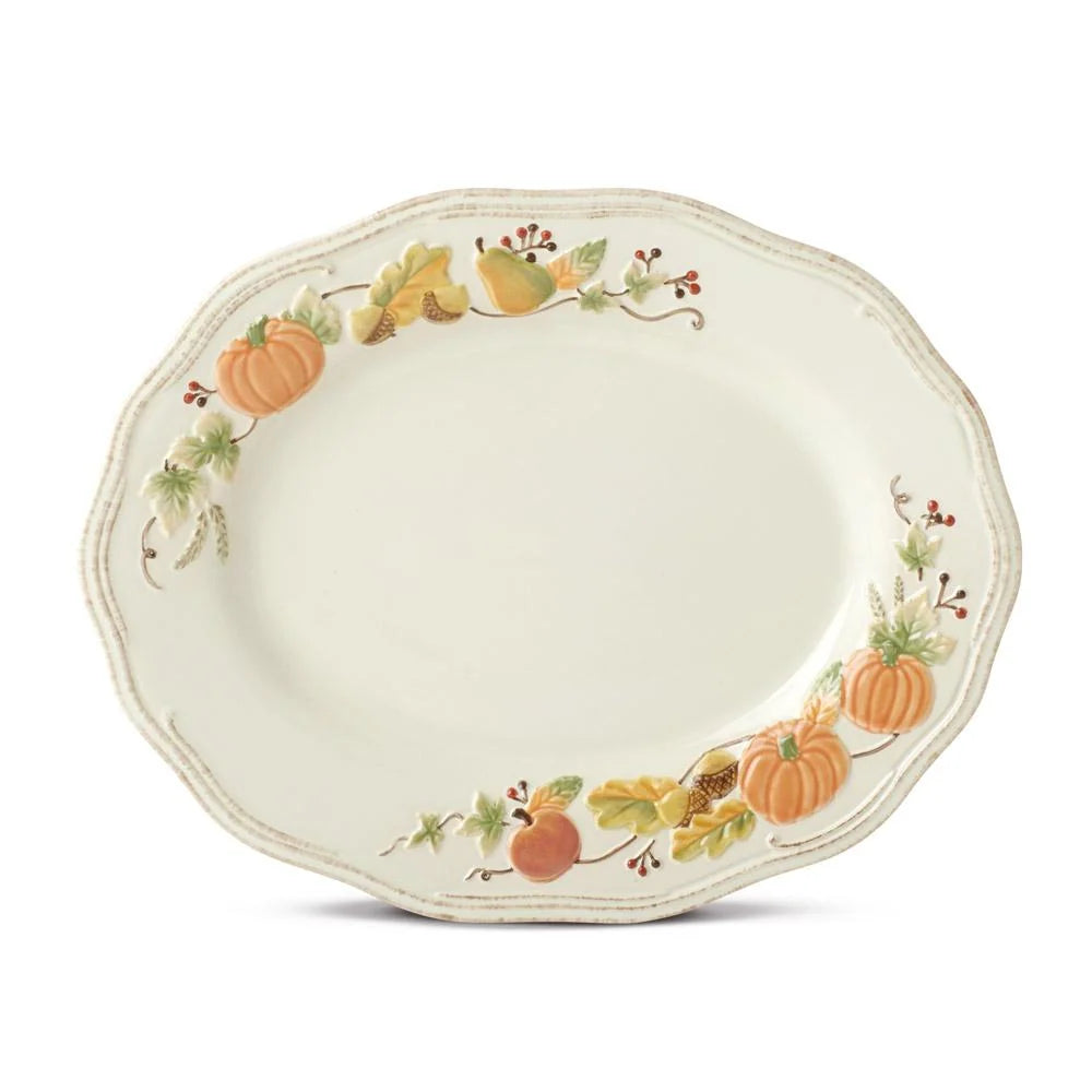 Oval Stoneware Serving Platter