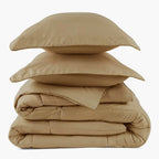 Oversized Comforter Set with Moisture-Wicking Smart Fabric, Poly Down Alternative Fill and Two Pillow Shams