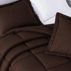 Oversized Comforter Set with Two Pillow Shams for Super Queen, King, Twin XL and Full XL Beds