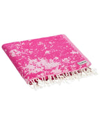 Oversized Fuchsia Turtle Beach Towel in 100% Turkish Organic