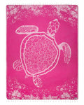 Oversized Fuchsia Turtle Beach Towel in 100% Turkish Organic