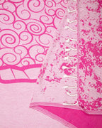 Oversized Fuchsia Turtle Beach Towel in 100% Turkish Organic