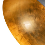Oversized Metal Dome Pendant Light with Adjustable Cable, Gold-Foiled Interior and Four Size