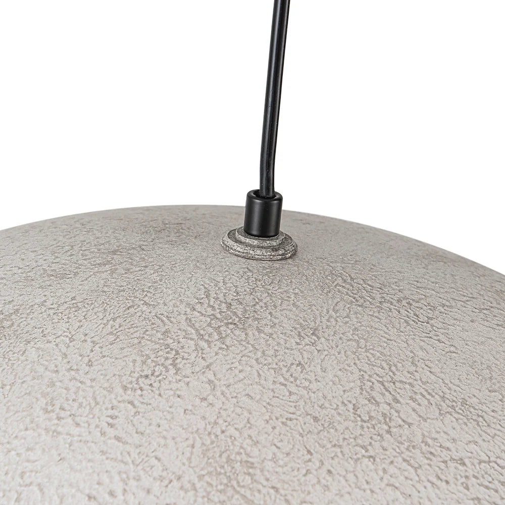 Oversized Metal Dome Pendant Light with Adjustable Cable, Gold-Foiled Interior and Four Size