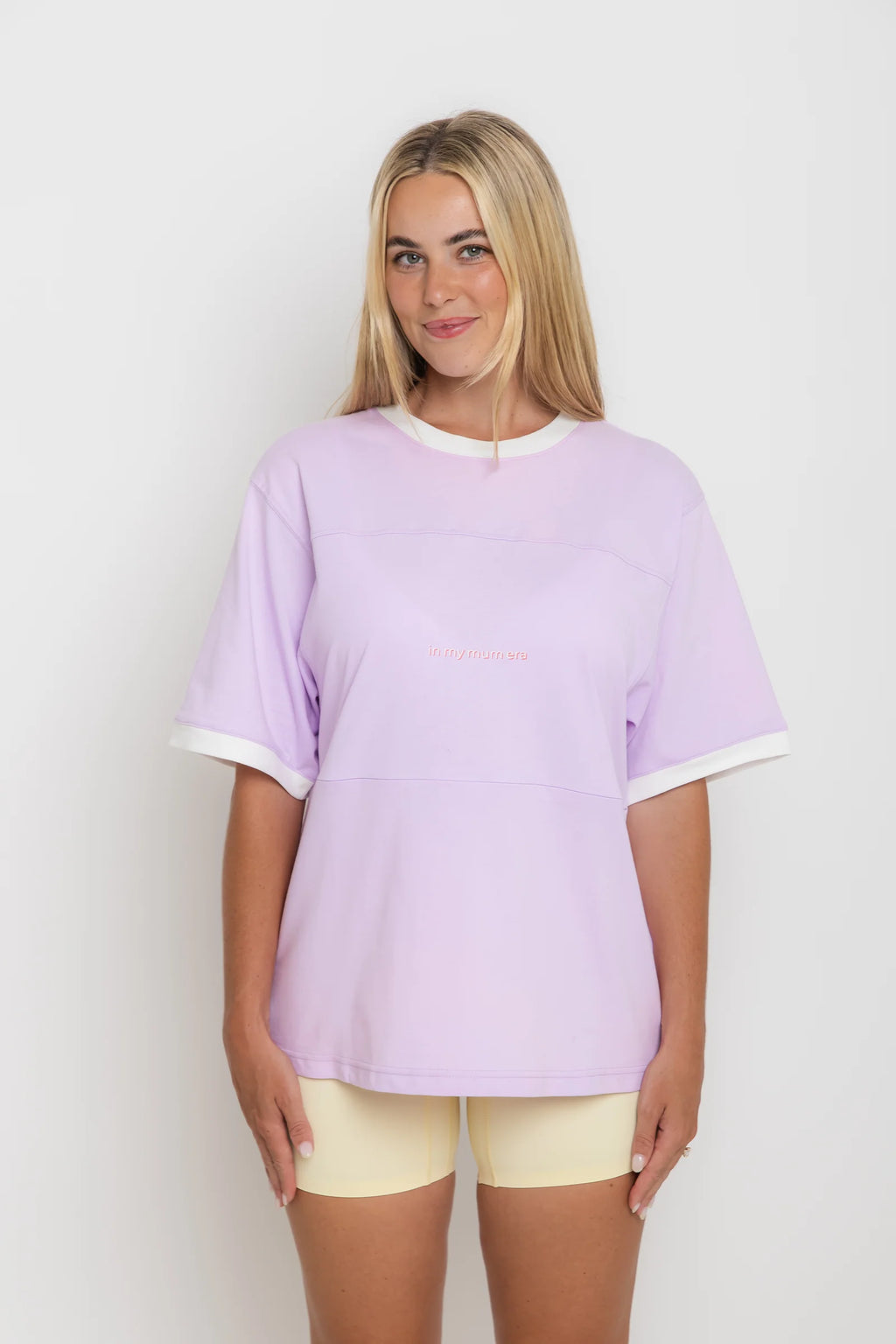Oversized Nursing T-Shirt for Breastfeeding, 100% Cotton Mum Life Tee in Sizes S–4XL · Breastfeeding-friendly design