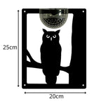 Owl Solar Light Wall Plaque