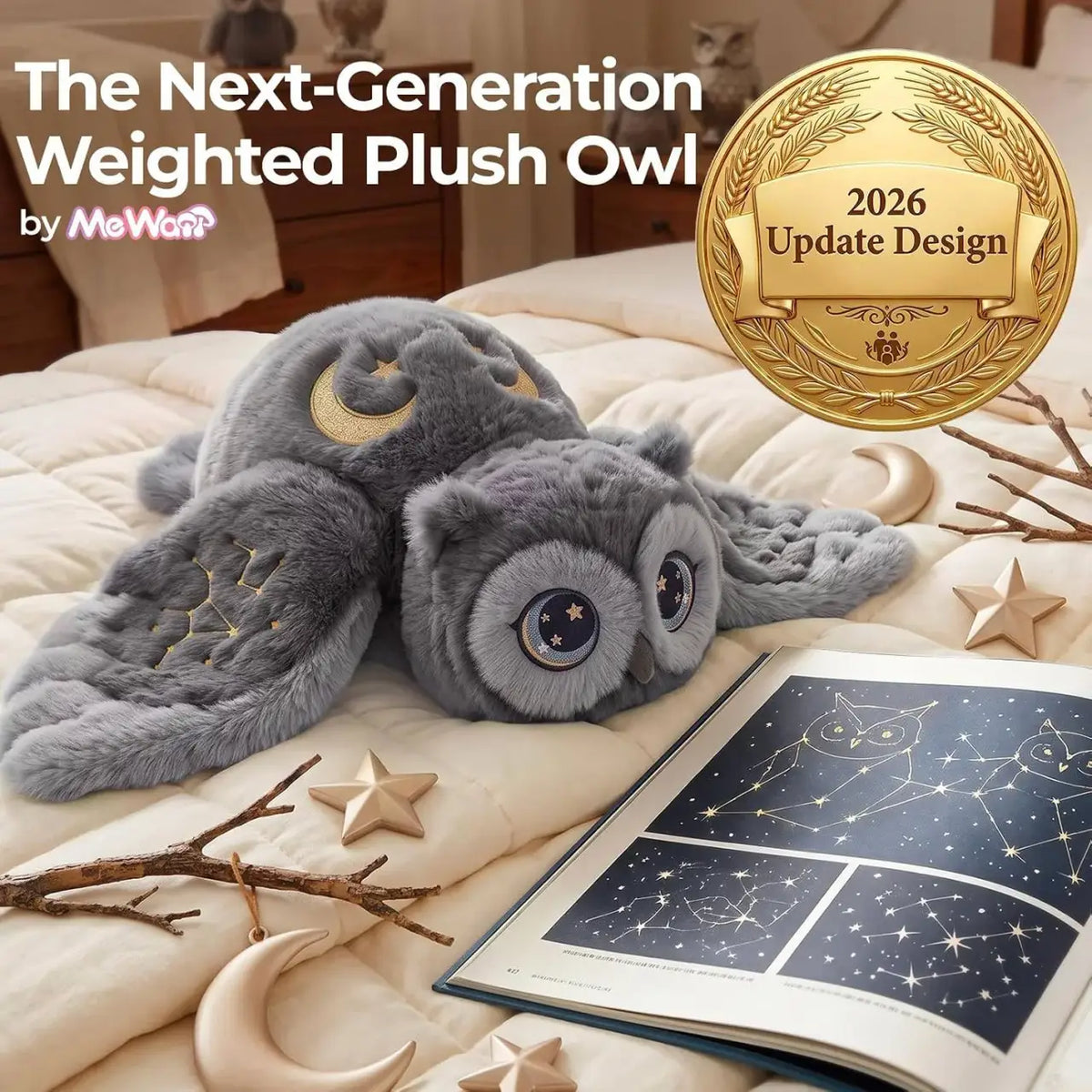 Owl Weighted Stuffed Animal