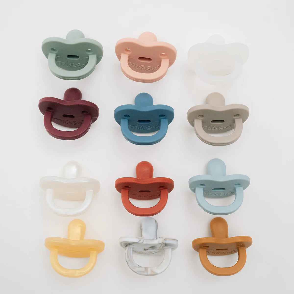 Pacifier and Teether in Frost White