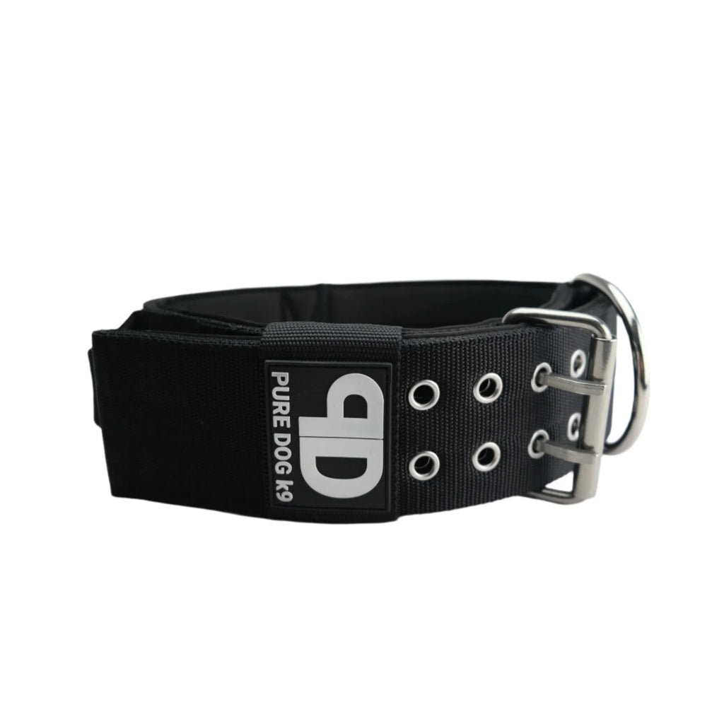 Padded Large Dog Collar in Black
