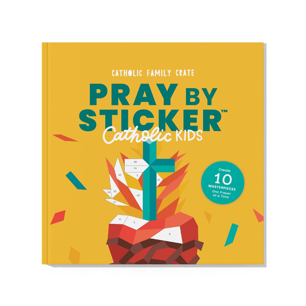 Paint by Sticker Kids Prayer Book with 10 Catholic Art Scenes, Perforated Pages, and Reflective Questions