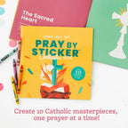 Paint by Sticker Kids Prayer Book with 10 Catholic Art Scenes, Perforated Pages, and Reflective Questions
