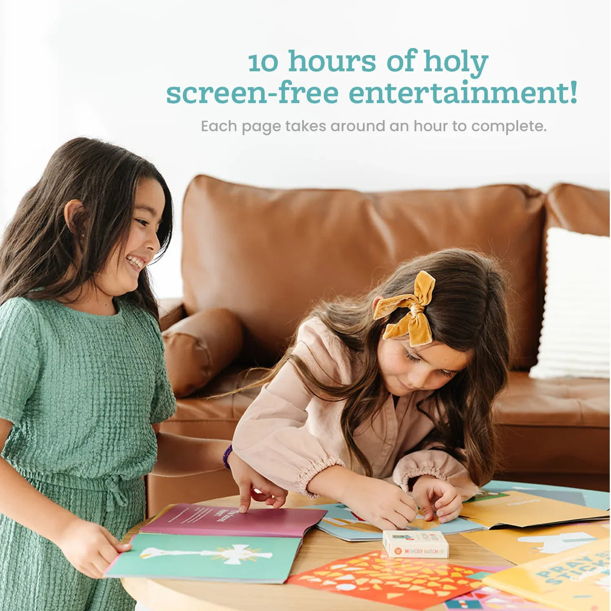 Paint by Sticker Kids Prayer Book with 10 Catholic Art Scenes, Perforated Pages, and Reflective Questions