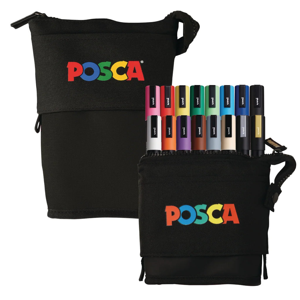 Paint Marker Set of 16 Medium-Tip Markers, Black-PC-5M-16 Count