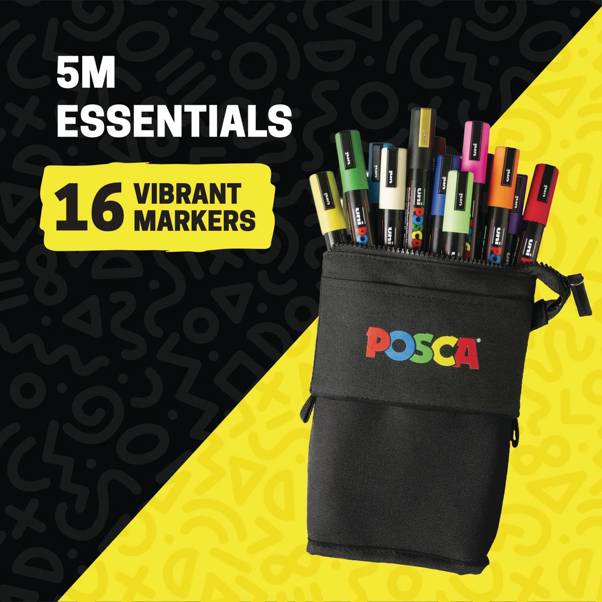 Paint Marker Set of 16 Medium-Tip Markers