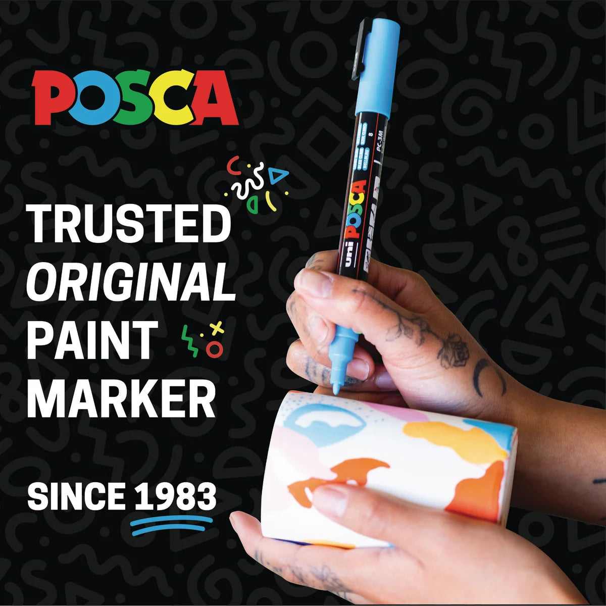 Paint Marker Set of 16 Medium-Tip Markers