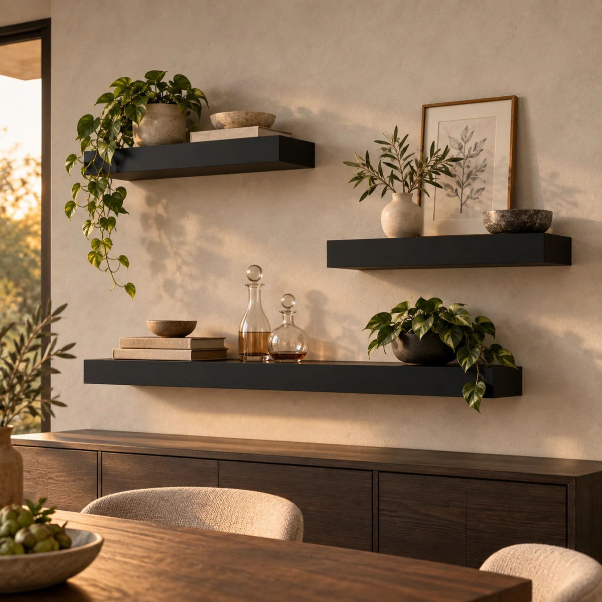 Painted Floating Shelf Made to Your Exact Length and Depth, 3
