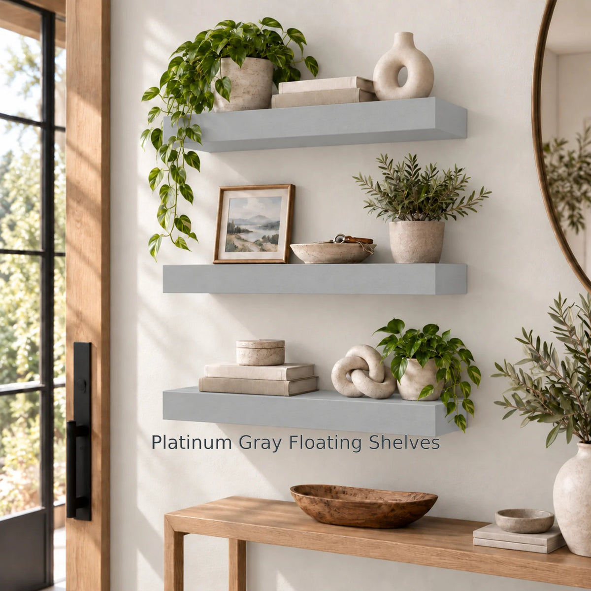 Painted Floating Shelf Made to Your Exact Length and Depth, 3