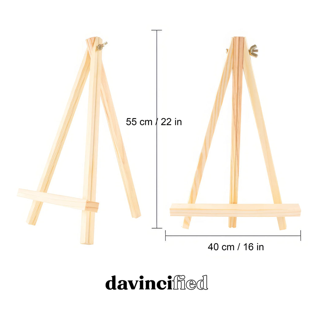Painting Easel, Adjustable Wooden Art Stand for Painting and Display, Regular or Mini Sizes for Home Studios and Creative