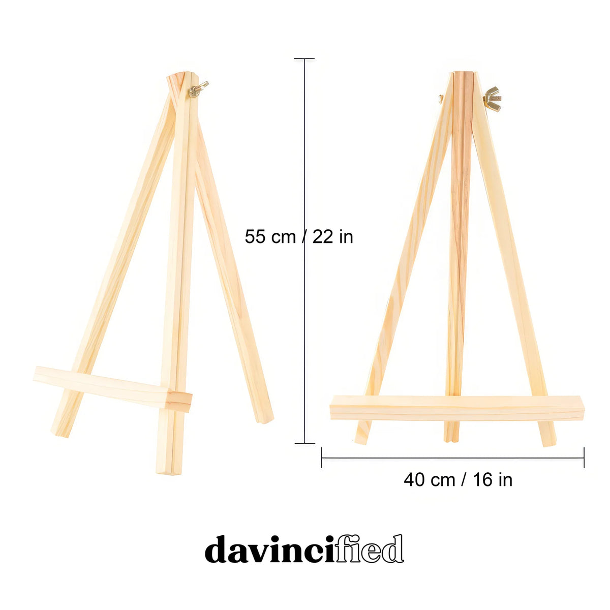 Painting Easel, Adjustable Wooden Art Stand for Painting and Display, Regular or Mini Sizes for Home Studios and Creative