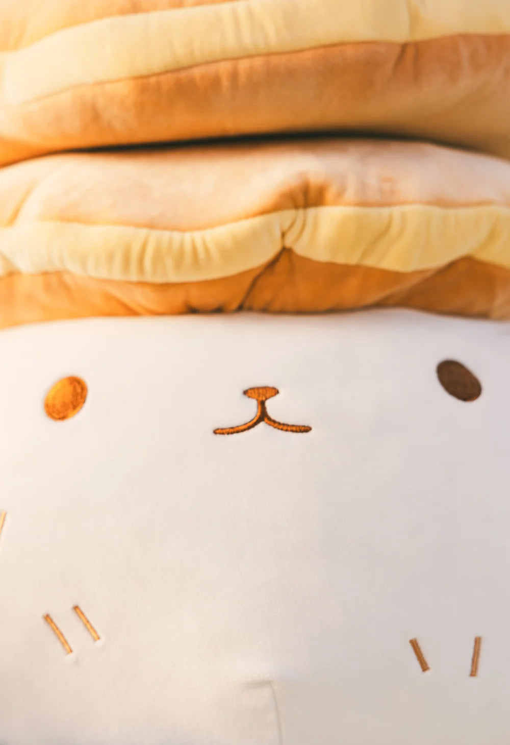 Pancake Bunny Plush Stuffed Animal, Approximately 17 Inches Tall in Polyester and PP Cotton Materials