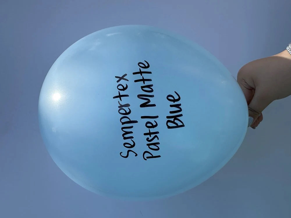 Pastel Matte Blue Latex Balloons
