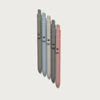 Pastel Pen Set with Five Soft-Colored Pens and Black Ink for Everyday Writing, Notes, Journaling, and Creative Desk Use