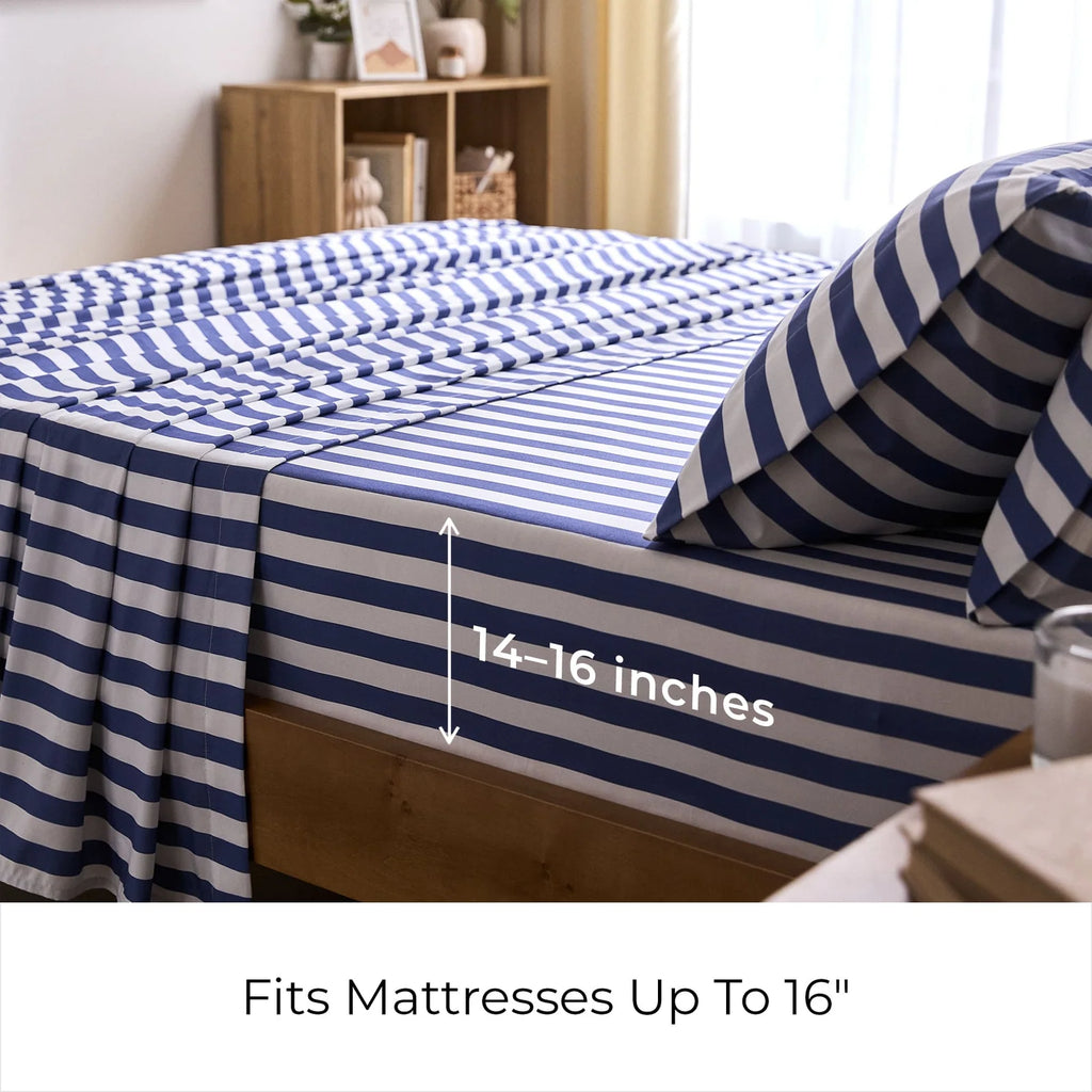 Patterned Microfiber Sheet Set