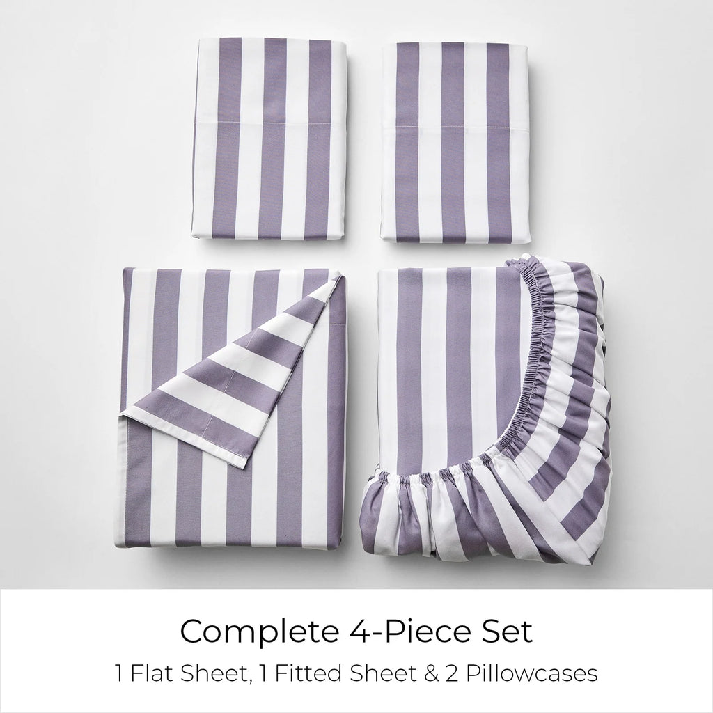 Patterned Microfiber Sheet Set