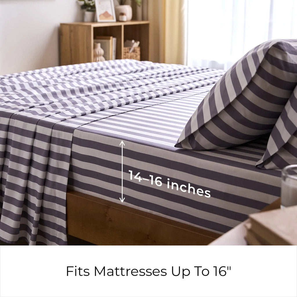 Patterned Microfiber Sheet Set