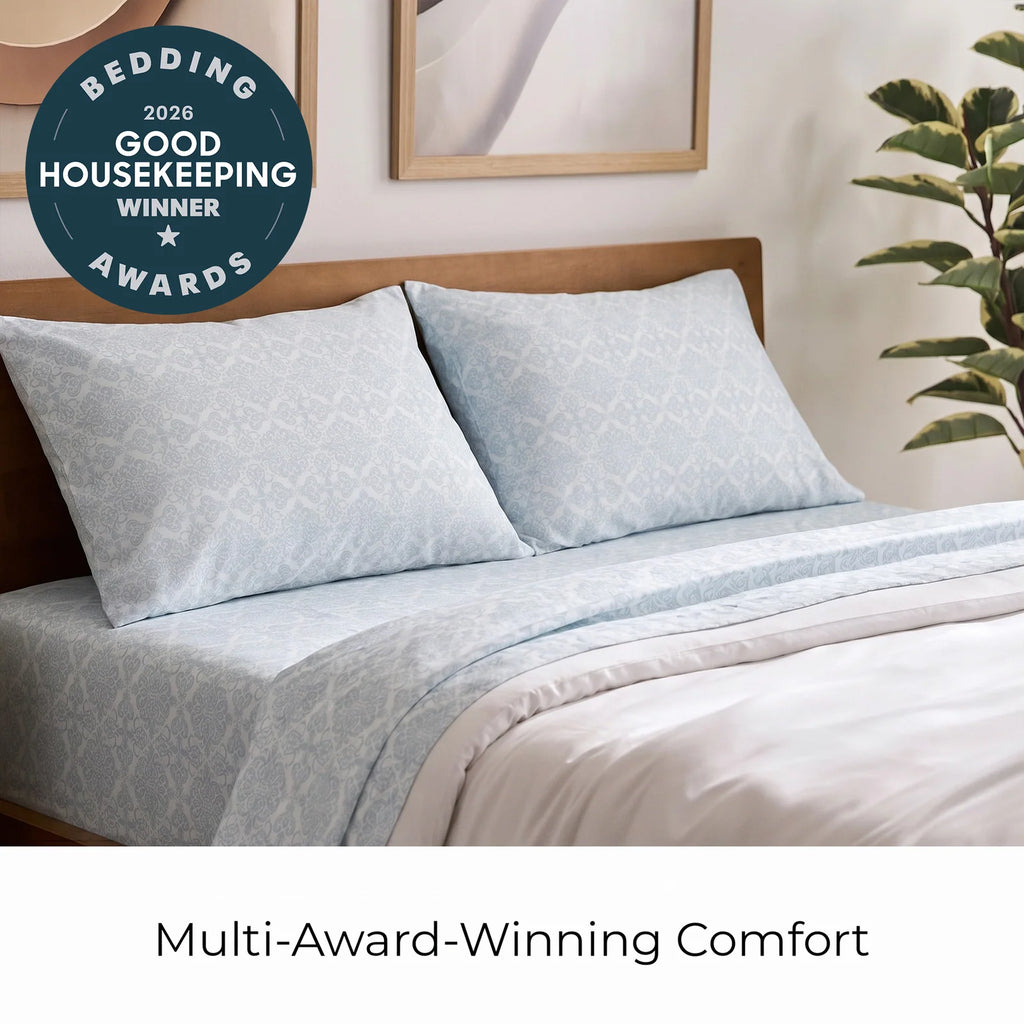 Patterned Microfiber Sheet Set