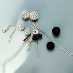 Pave Snowman Christmas Earring Making Kit