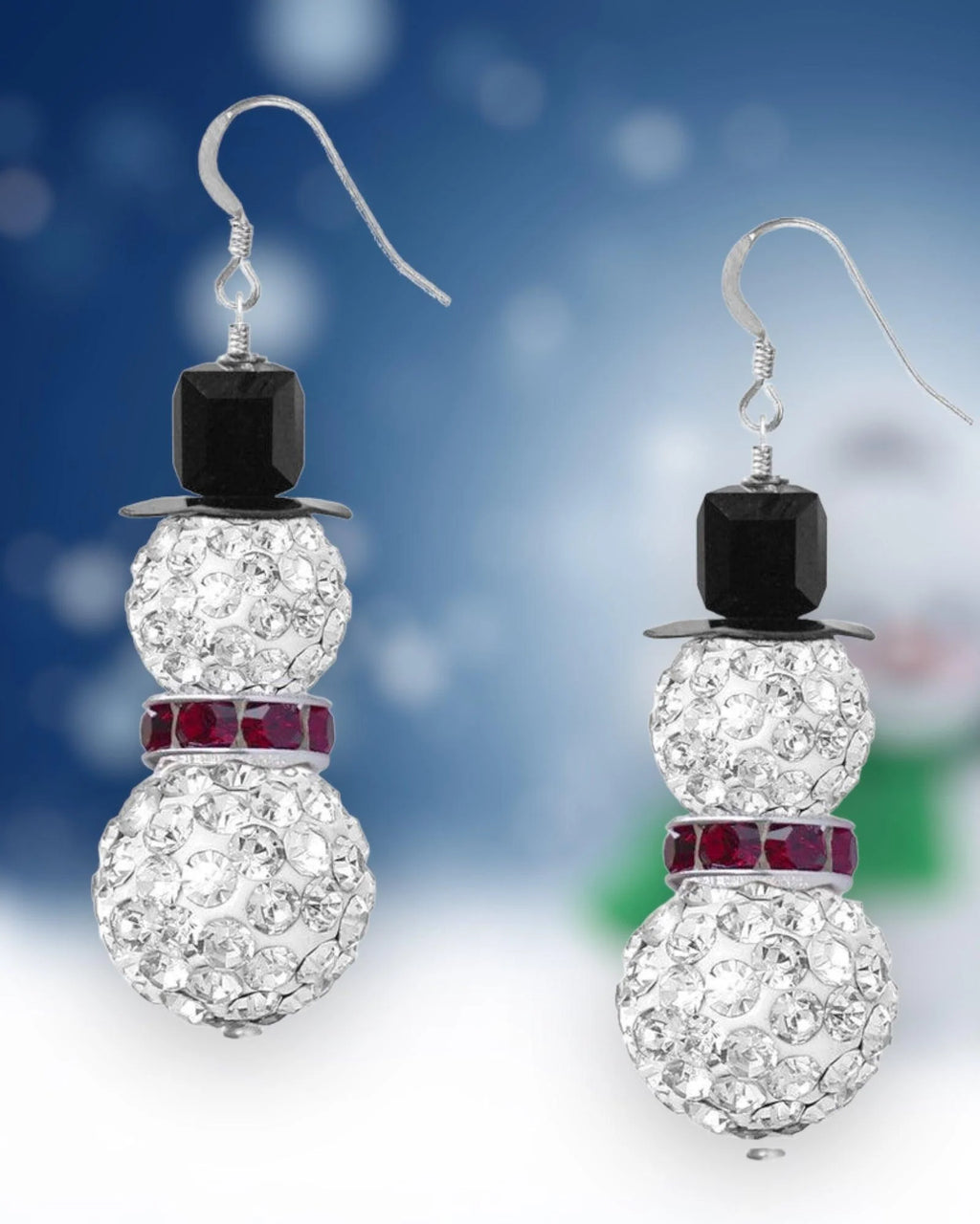 Pave Snowman Christmas Earring Making Kit