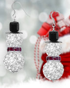 Pave Snowman Christmas Earring Making Kit