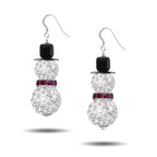 Pave Snowman Christmas Earring Making Kit