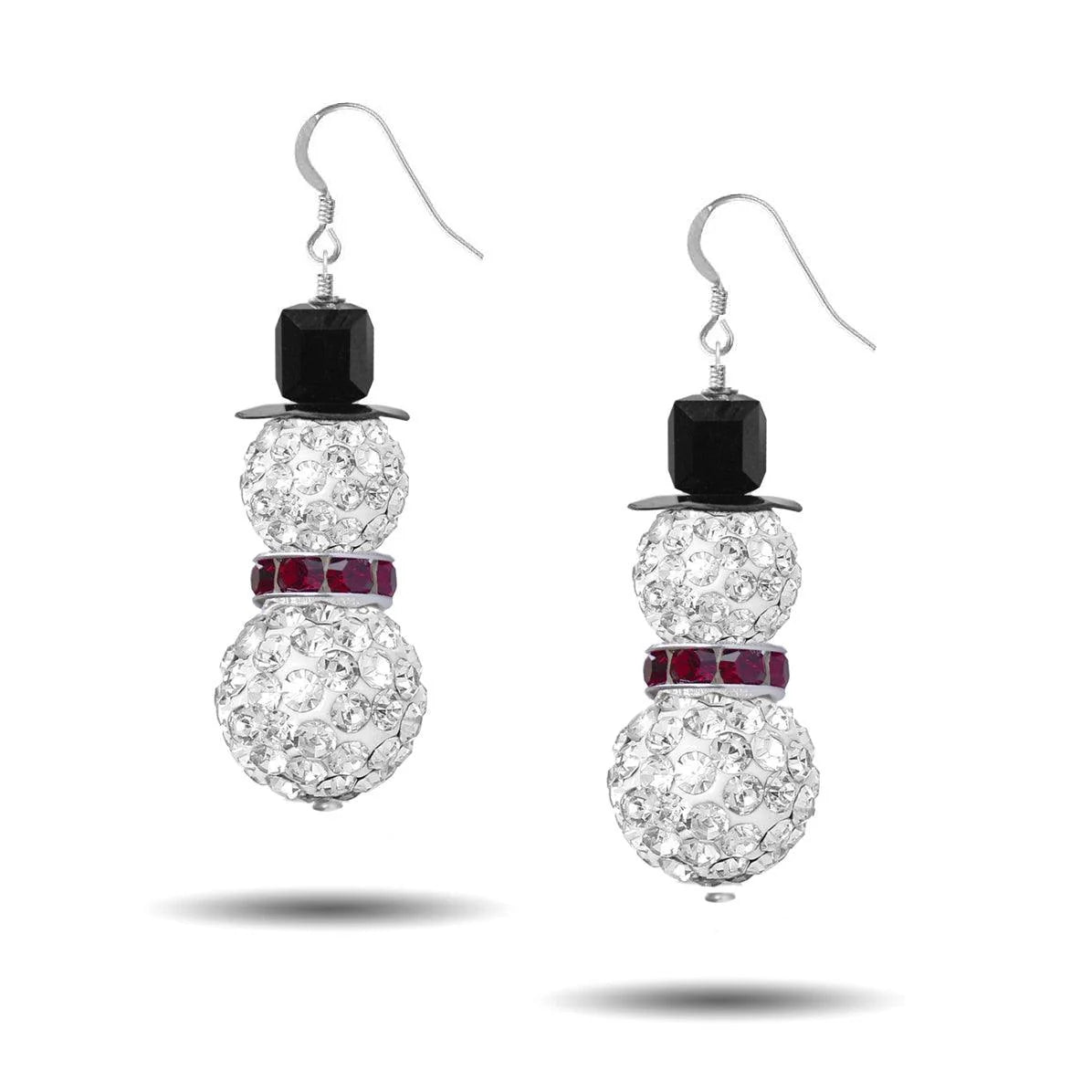 Pave Snowman Christmas Earring Making Kit