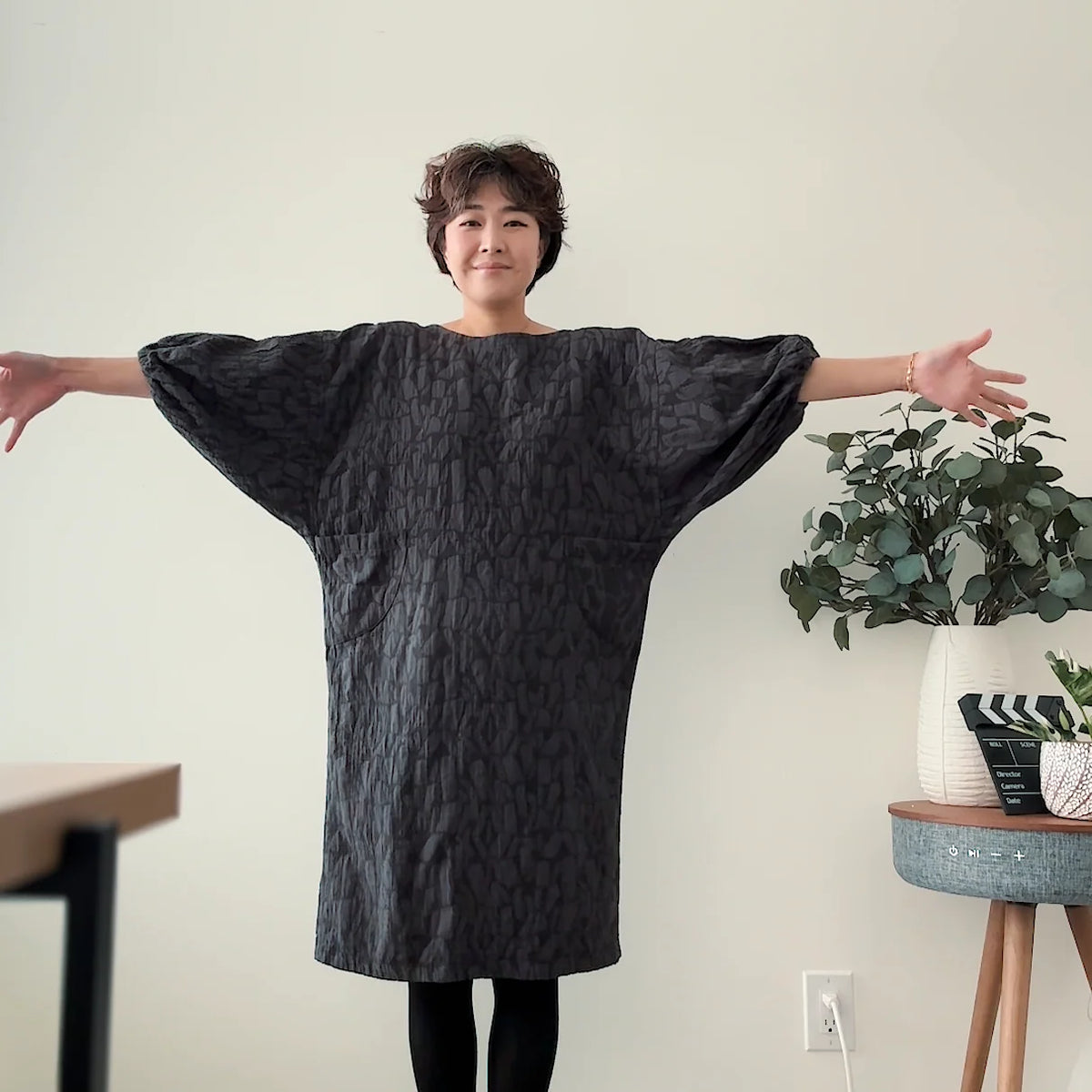 PDF Sewing Pattern for an Oversized Infit Top and Dress with Adjustable Sleeve Wings, Sizes 0–24