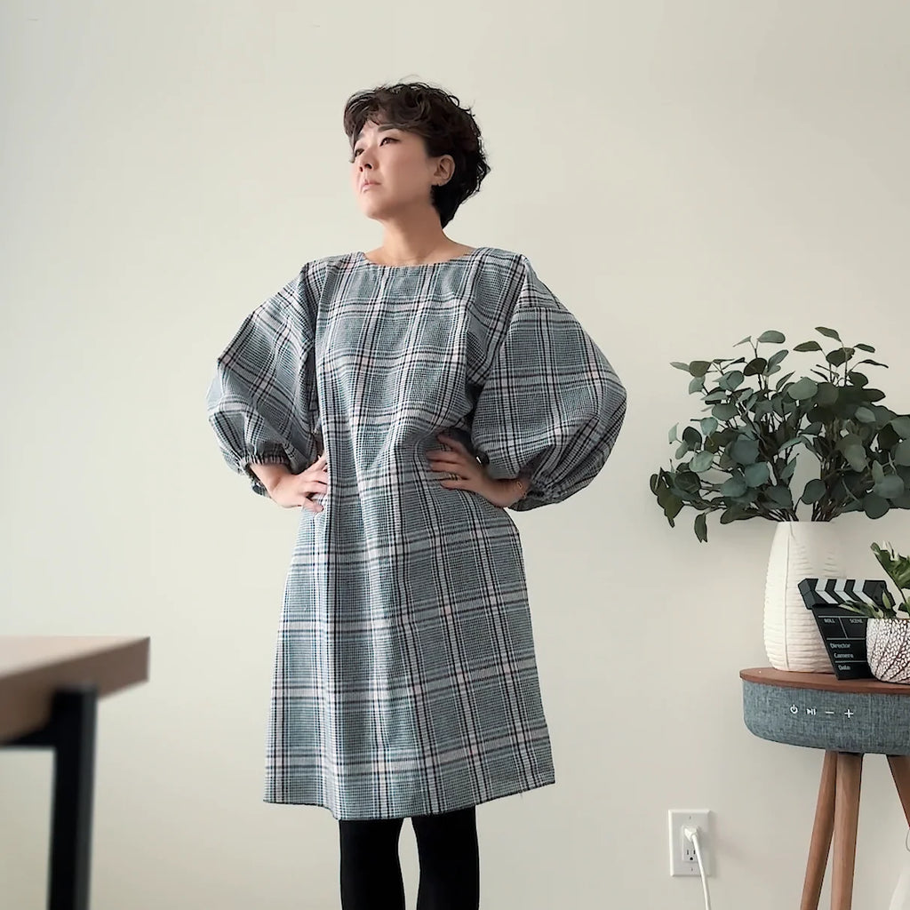 PDF Sewing Pattern for an Oversized Infit Top and Dress with Adjustable Sleeve Wings, Sizes 0–24