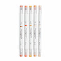 Pen Set in Five Burnt Orange Hues, a Warm Autumn-Inspired Palette for Creative Projects on Paper — Calliograph
