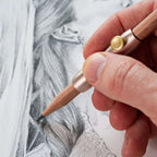 Pencil Grip and Extender with Adjustable Balance and 40mm Added Length for Drawing and Creative Work