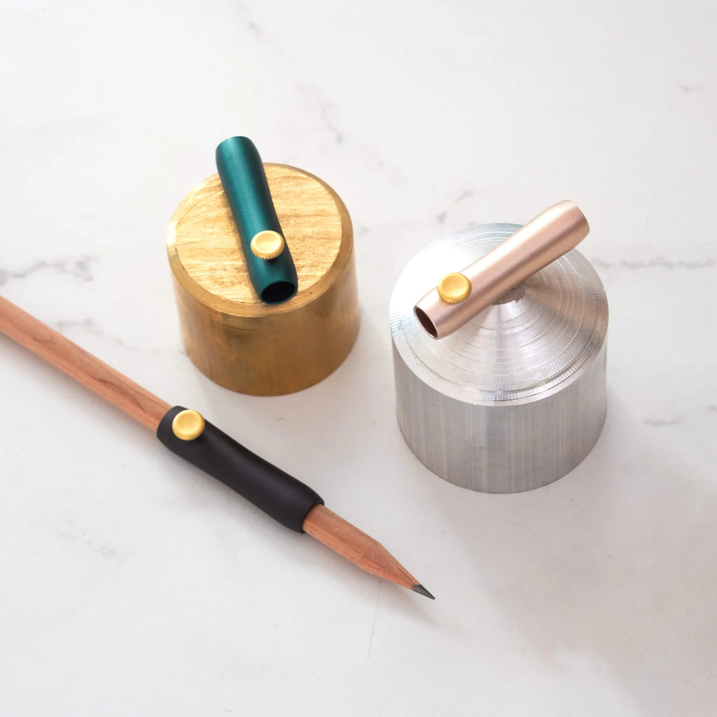 Pencil Grip and Extender with Adjustable Balance and 40mm Added Length for Drawing and Creative Work