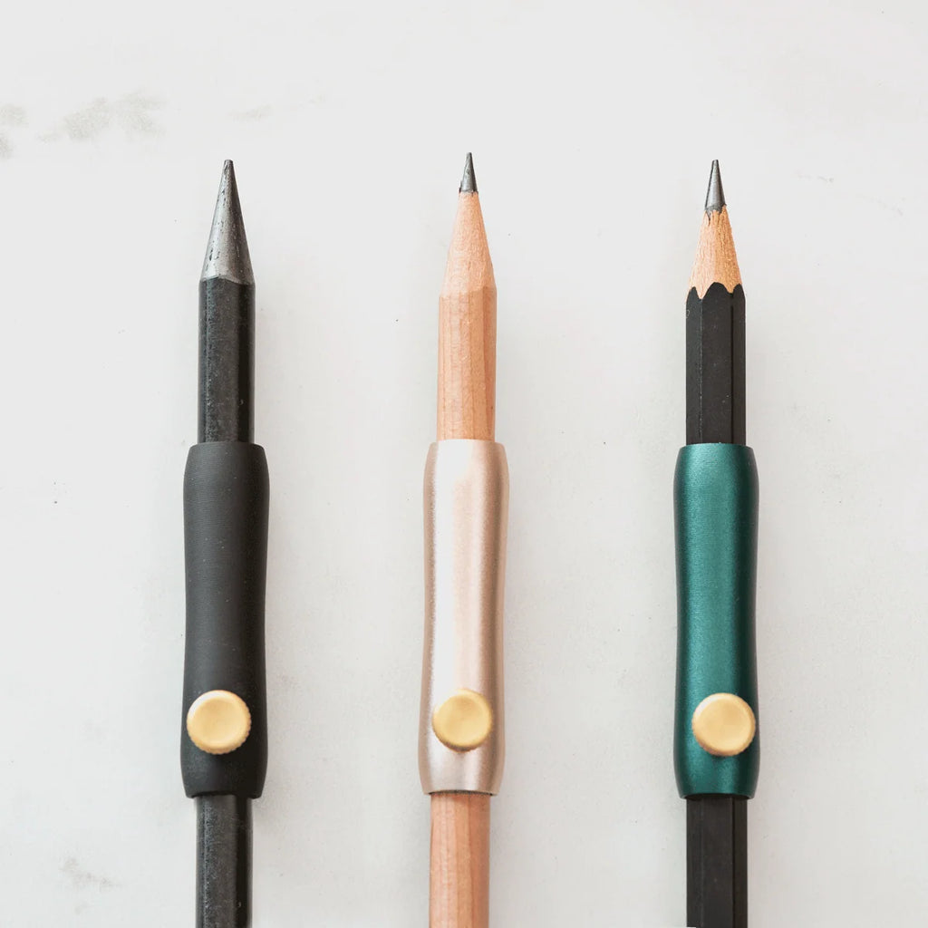 Pencil Grip and Extender with Adjustable Balance and 40mm Added Length for Drawing and Creative Work