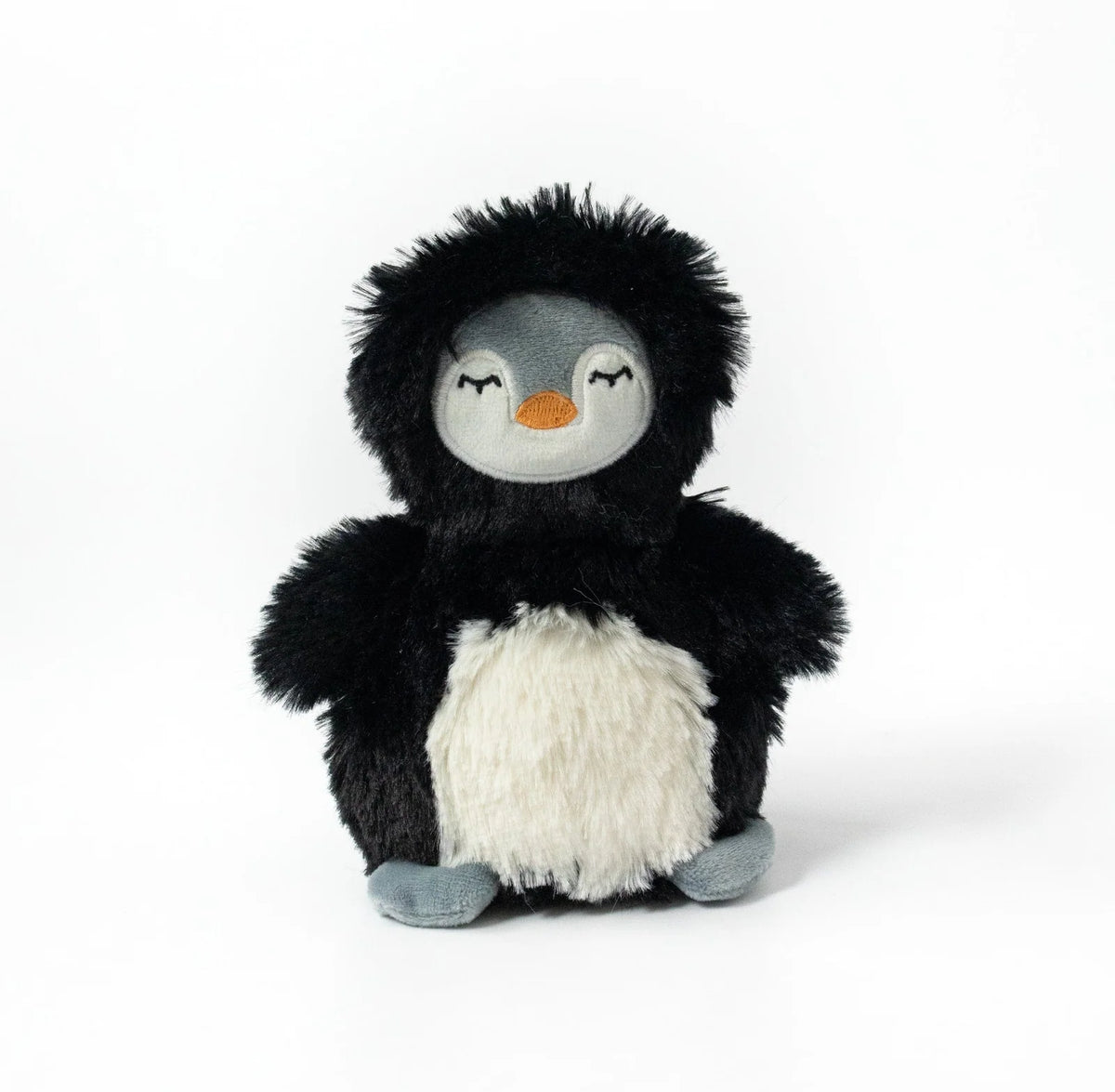 Penguin Stuffed Animal Mini Plush Companion in Sage or Black for Small Hands, Holiday Gifting and Everyday Comfort