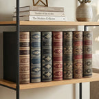 Personalised A4 Ring Binders and Box Files with Classic Novel-Inspired Designs and One or Two Custom Labels