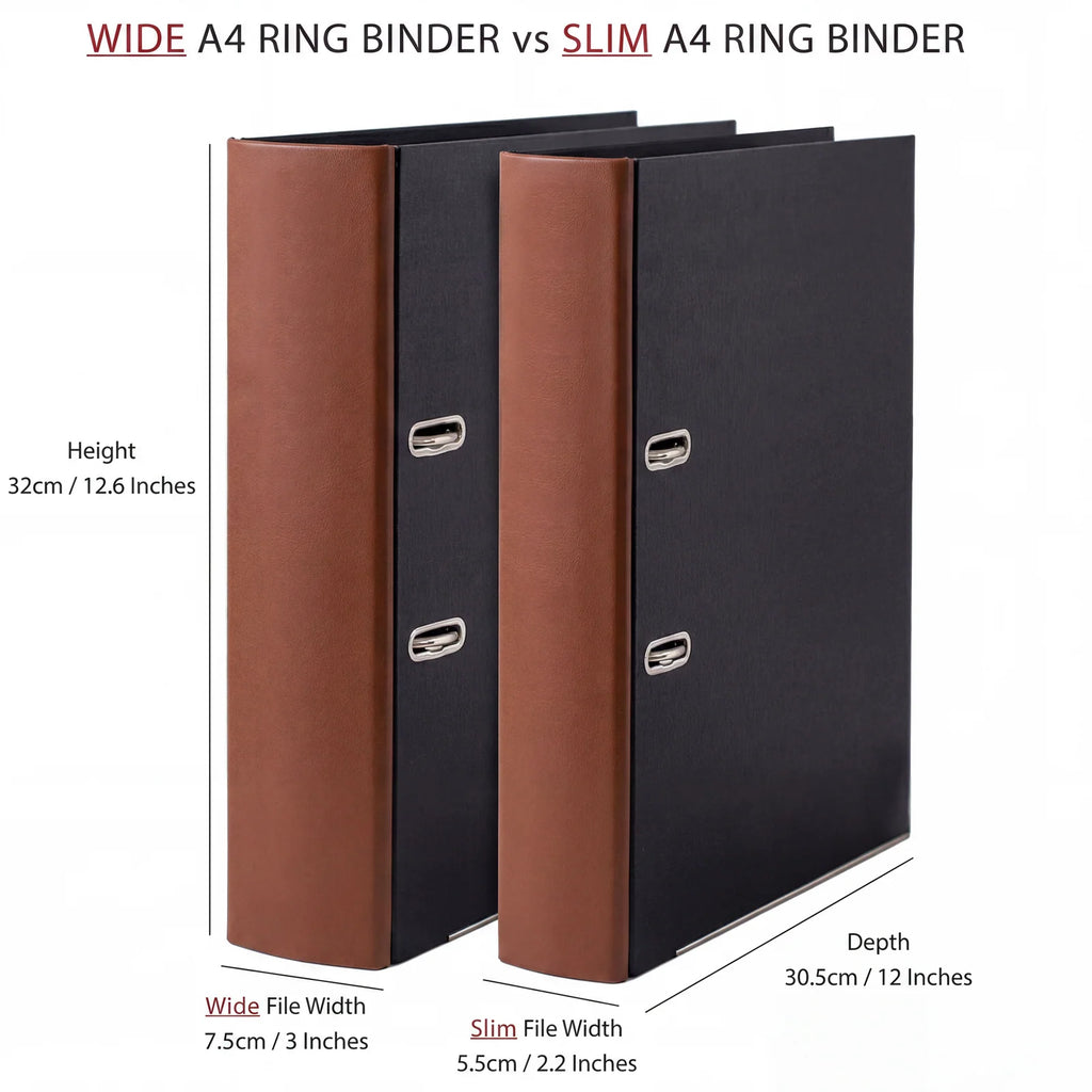 Personalised A4 Ring Binders and Box Files with Classic Novel-Inspired Designs and One or Two Custom Labels