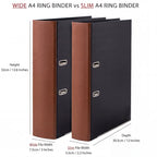 Personalised A4 Ring Binders and Box Files with Classic Novel-Inspired Designs and One or Two Custom Labels
