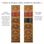Personalised A4 Ring Binders and Box Files with Classic Novel-Inspired Designs and One or Two Custom Labels